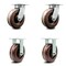 Service Caster 6 Inch Kingpinless High Temp Phenolic Wheel Swivel Caster Swivel 2 Rigid, 2PK SCC-KP30S620-PHRHT-2-R-2 - alternate 1